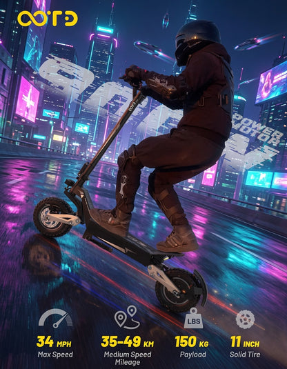 Patinete Eléctrico OOTD 900W de Alto Rendimiento